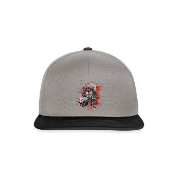 Kreuzritter Tempelritter Deus Vult Ritter Templer - Snapback Cap - Graphit/Schwarz - Vorne