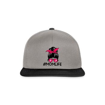 Mutterleben - Snapback Cap - Graphit/Schwarz - Vorne