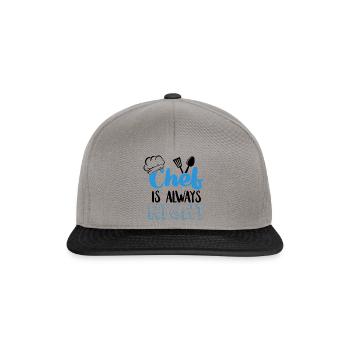 Chef Chef Chefs Kitchen Funny saying - Snapback Cap - graphite/black - Front