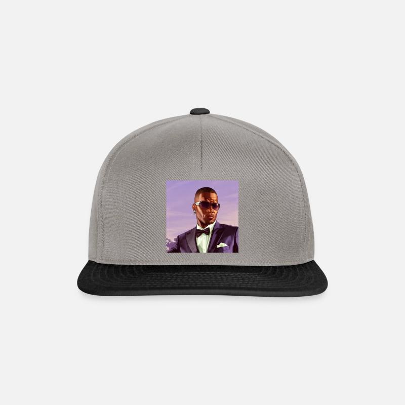 GTA5 Look - Jerome Boateng - Casquette snapback - gris graphite/noir