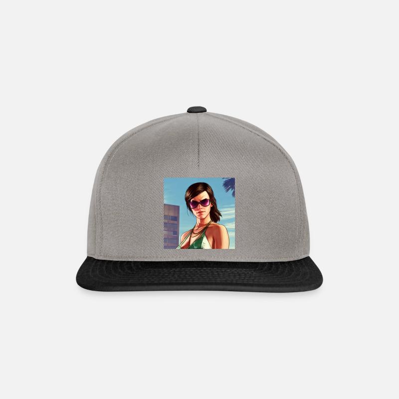 GTA5 Look - Emma Watson - Snapback Cap - graphite/black