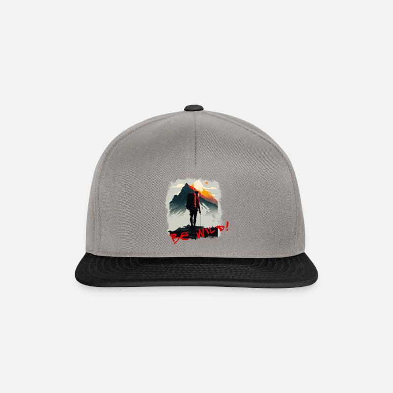 Be Wild - Snapback Cap - Graphit/Schwarz
