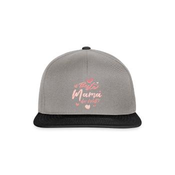 Beste Mama der Welt - Snapback Cap - Graphit/Schwarz - Vorne
