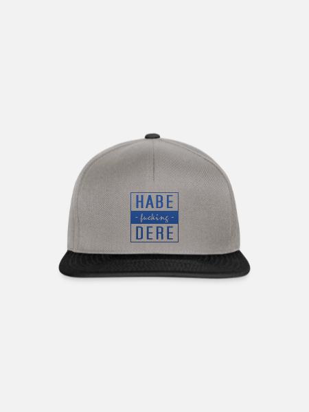Habe dere, Bayern, Bavaria - Snapback Cap - Graphit/Schwarz