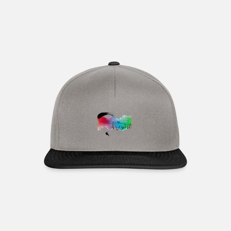 Paraglider BE AWESOME - Snapback Cap - graphite/black