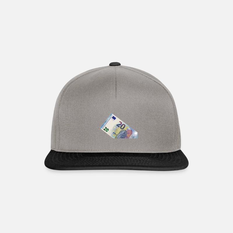20 Euro - Snapback Cap - Graphit/Schwarz