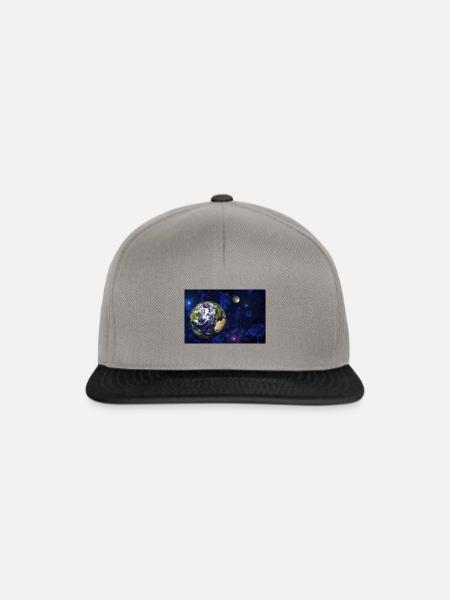 Weltall - Snapback Cap - Graphit/Schwarz