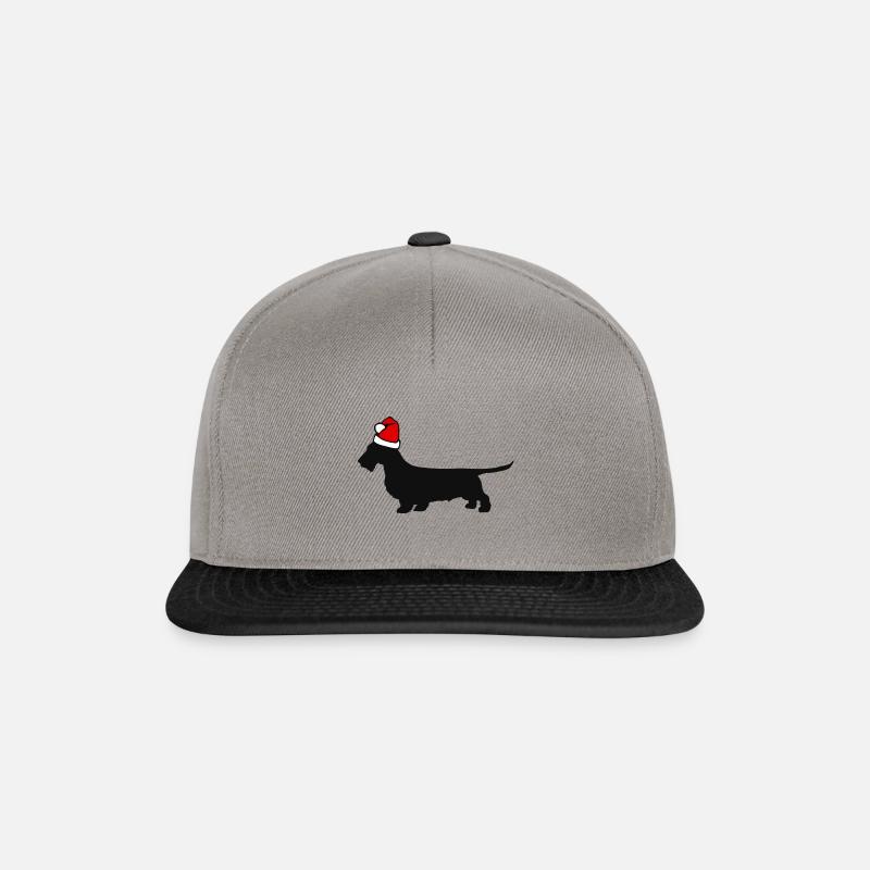 Teckel teckel teckel dachshund - Casquette snapback - gris graphite/noir