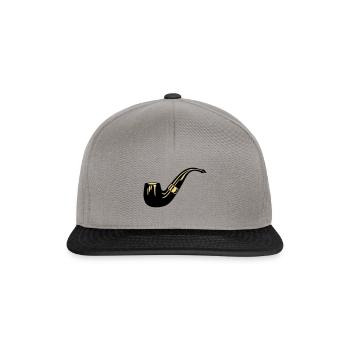 smoking pipe - Snapback Cap - graphite/black - Front