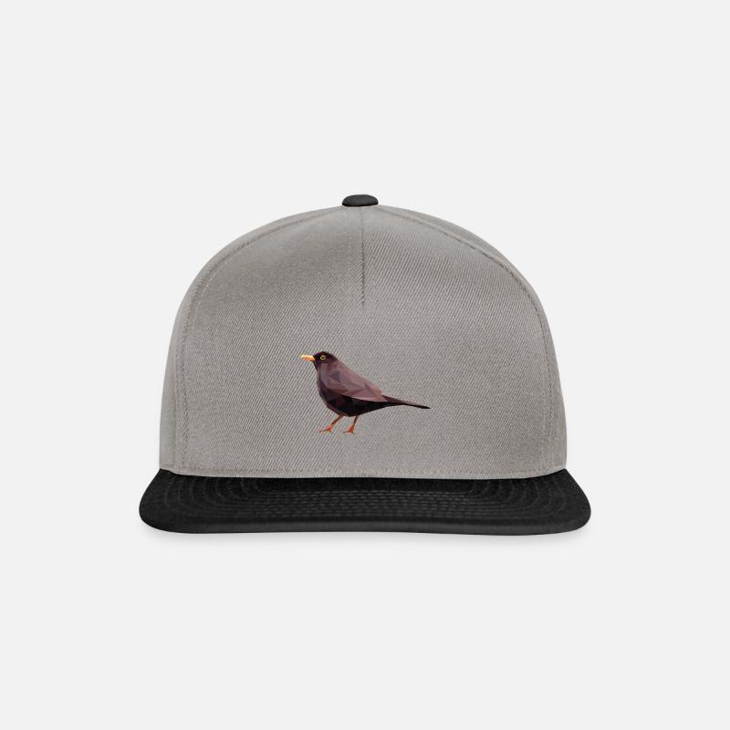 merle - Casquette snapback - gris graphite/noir