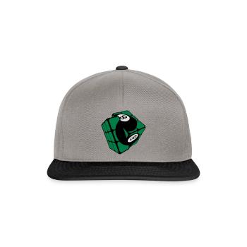 cube billard boule rubi forme - Casquette snapback - gris graphite/noir - Devant