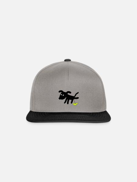 Dog pees dogs - Snapback Cap - graphite/black