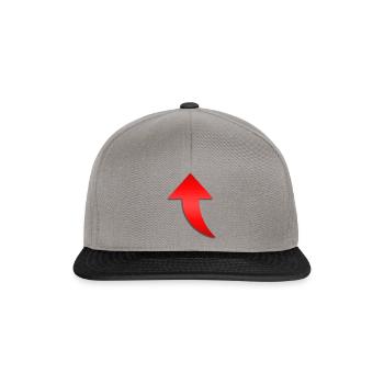 Arrow red - Snapback Cap - graphite/black - Front
