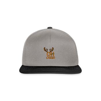 Noël Noël Noël Noël - Casquette snapback - gris graphite/noir - Devant