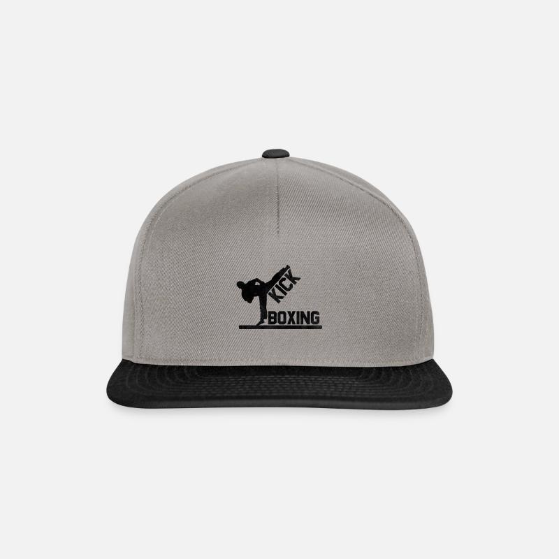 Kickboxer Kickboxen Geschenk - Snapback Cap - Graphit/Schwarz