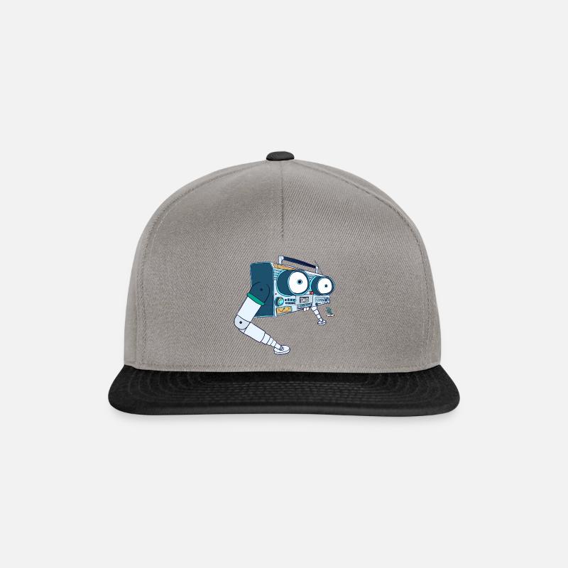 Can.Eyes – Walking Retro Radio - Snapback Cap - Graphit/Schwarz