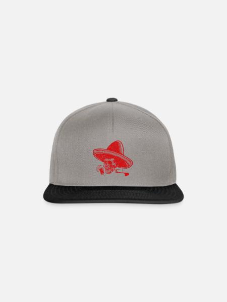 tequila totenkopf - Snapback Cap - Graphit/Schwarz