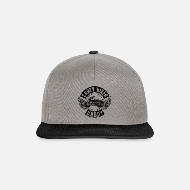 motorcycle dad saying - Snapback Cap - graphite/black