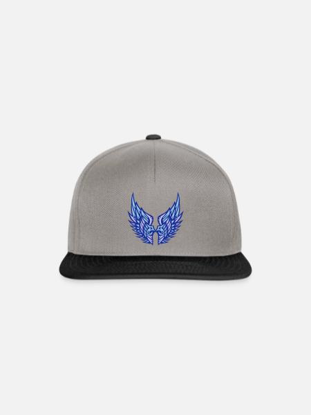 aile aille ange 1 06 - Casquette snapback - gris graphite/noir