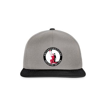 Antifaschistische Trichter-Aktion Antifa Humor - Snapback Cap - Graphit/Schwarz - Vorne