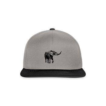 Elefant - Snapback Cap - Graphit/Schwarz - Vorne