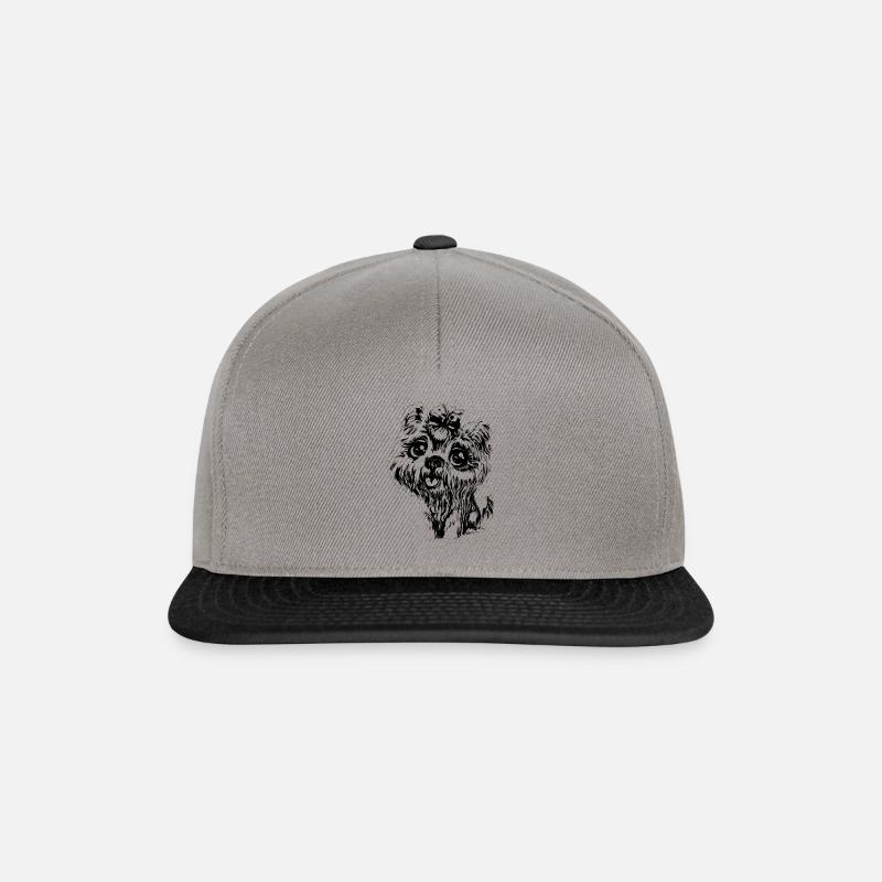 Yorkshire Terrier - Snapback Cap - graphite/black