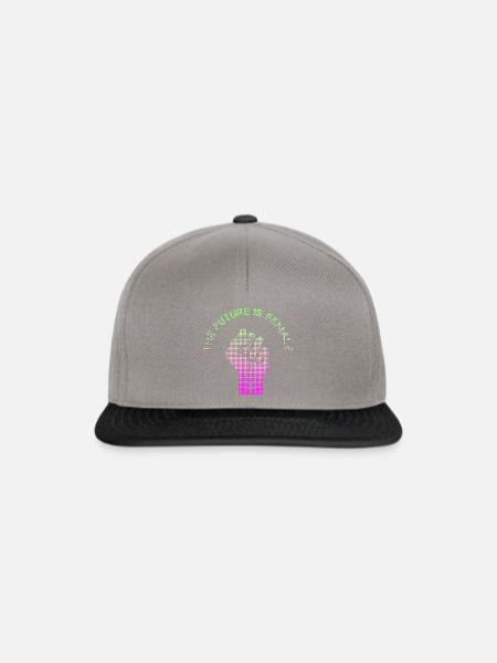 The future is female - Snapback Cap - Graphit/Schwarz