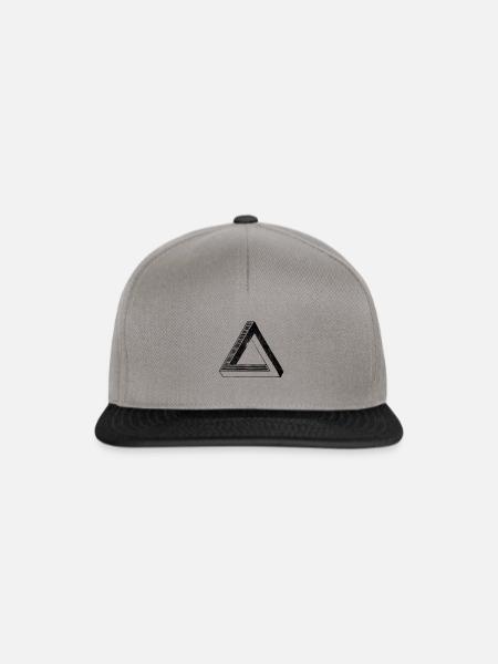 DREIECK UNMÖGLICH - Snapback Cap - Graphit/Schwarz