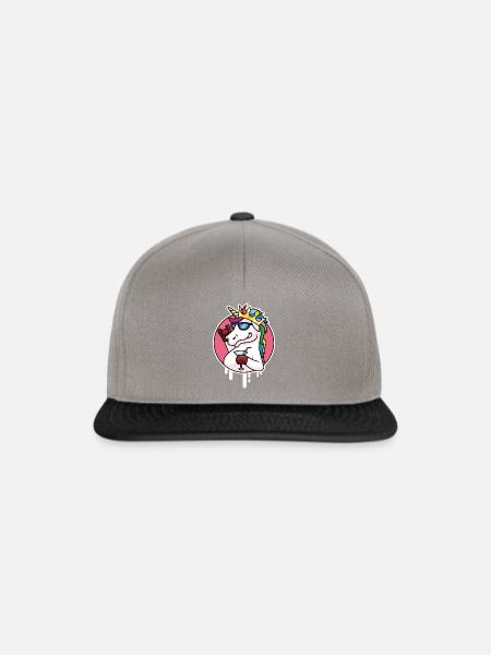 Einhorn party - Snapback Cap - Graphit/Schwarz
