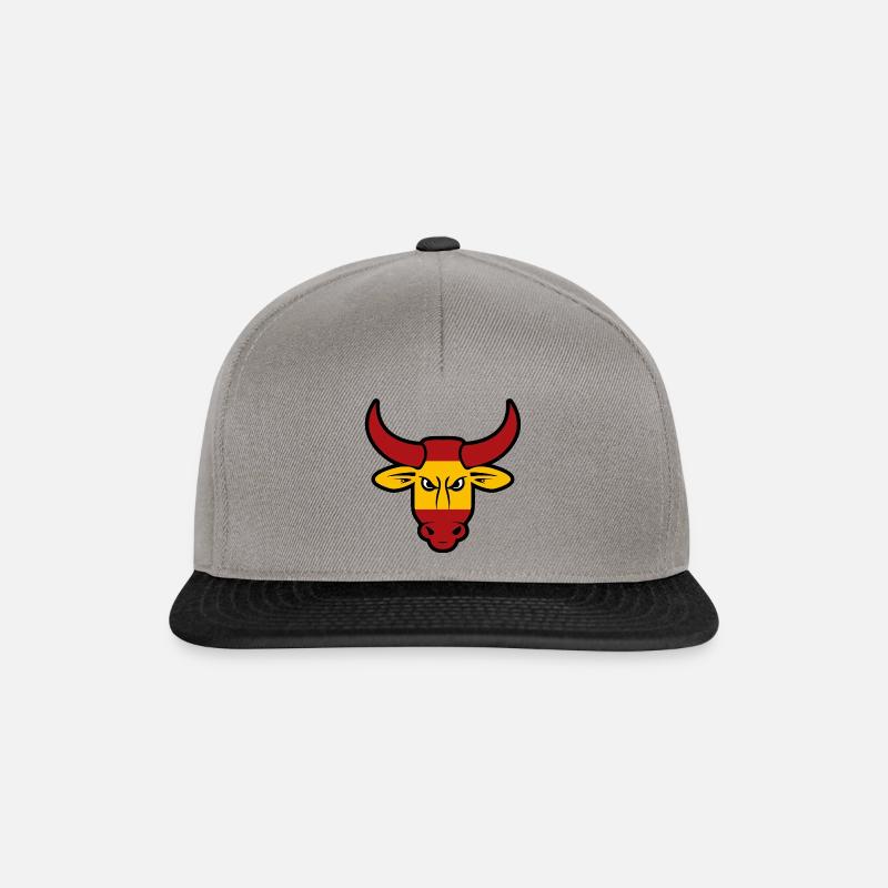 Stiergesicht - Snapback Cap - Graphit/Schwarz