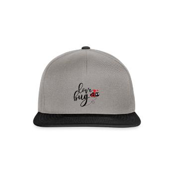 Love bug - Snapback Cap - graphite/black - Front