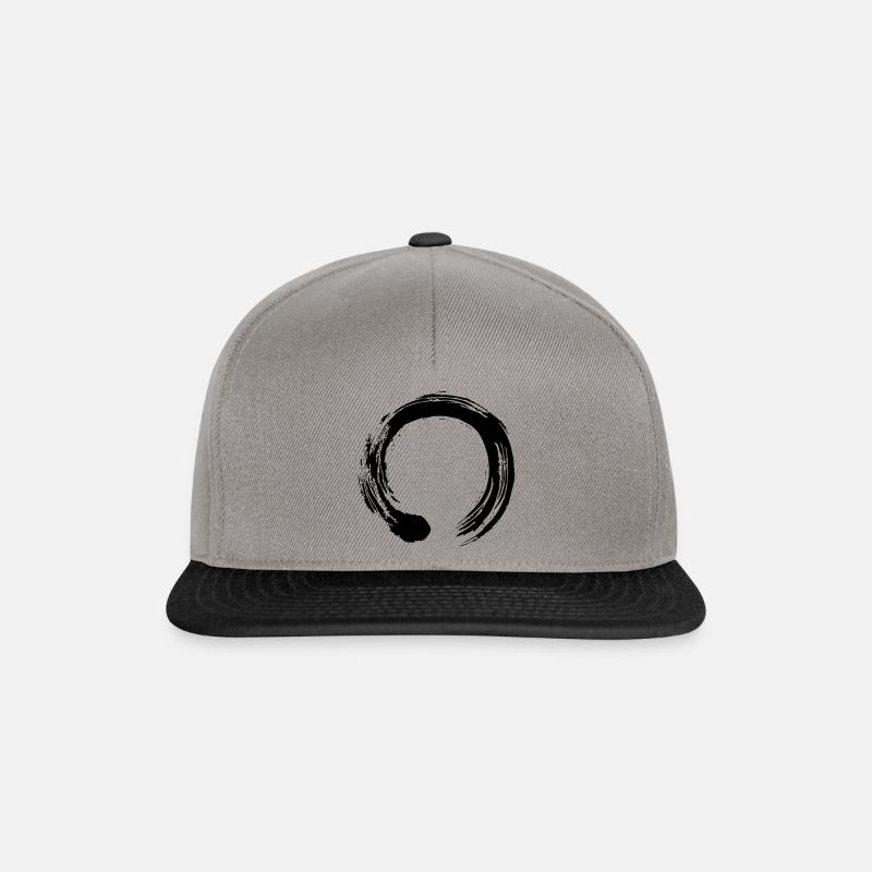 Meditations-Kreis - Snapback Cap - Graphit/Schwarz