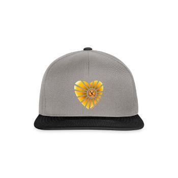 Journée mondiale du bonheur international Day of Happiness Happy - Casquette snapback - gris graphite/noir - Devant