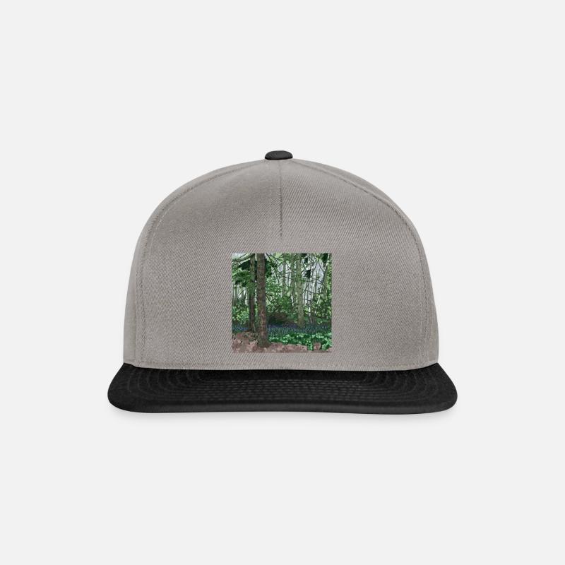 Bois Bluebell - Casquette snapback - gris graphite/noir