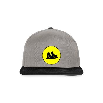 Eiskunstlauf Schlittschuhe - Snapback Cap - Graphit/Schwarz - Vorne