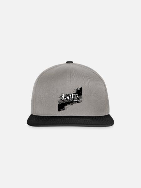 Mofa SLOW RIDER Kult - Snapback Cap - Graphit/Schwarz