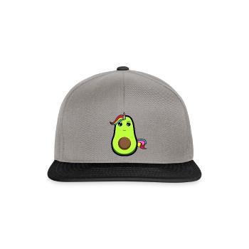 Sweet Avocado Unicorn - Snapback Cap - graphite/black - Front