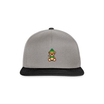 Pixel Bear Inca - Casquette snapback - gris graphite/noir - Devant