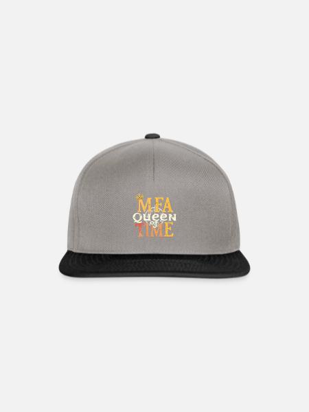 Medizinische Praxis Fachangestellte MFA Time Queen - Snapback Cap - Graphit/Schwarz