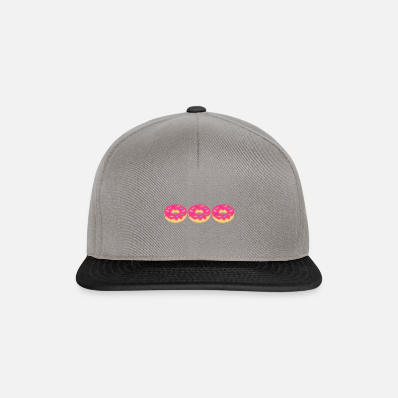 Donuts - Casquette snapback - gris graphite/noir
