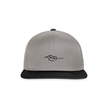 Streichholz - Snapback Cap - Graphit/Schwarz - Vorne