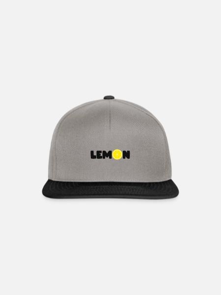 LEMON - Snapback Cap - Graphit/Schwarz