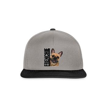 FRENCHIE Französische Bulldogge Hunde Wilsigns - Snapback Cap - Graphit/Schwarz - Vorne