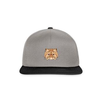 Persian cat cat gift man woman child - Snapback Cap - graphite/black - Front