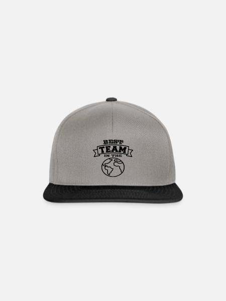 TEAM - Snapback Cap - Graphit/Schwarz