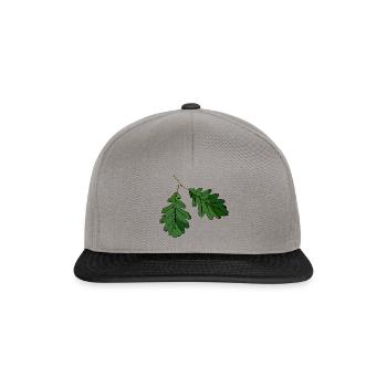 Oak leaf oak leaf - Snapback Cap - graphite/black - Front