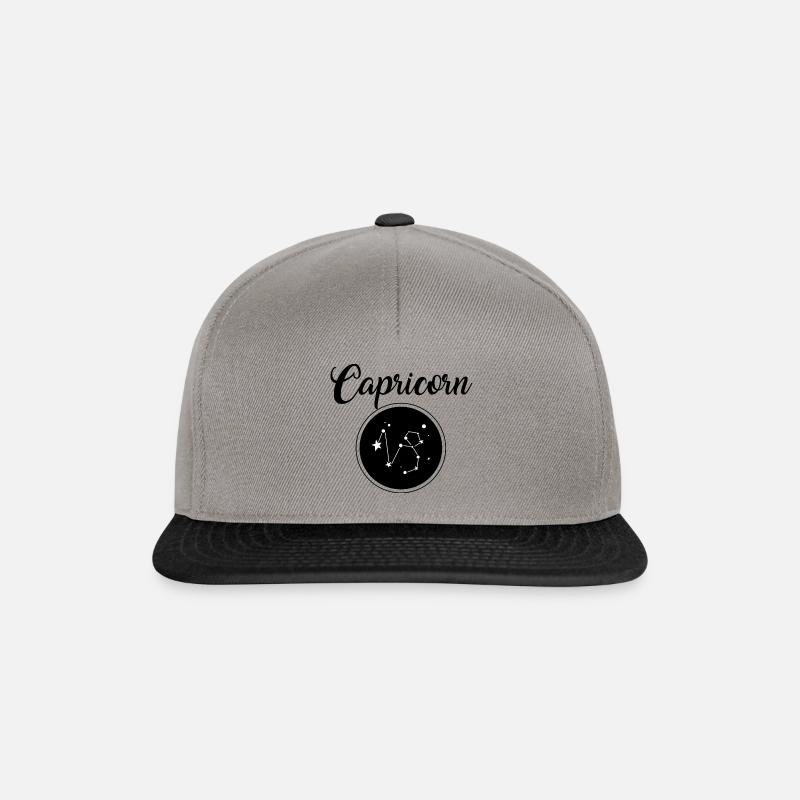 Capricorn Steinbock - Snapback Cap - Graphit/Schwarz