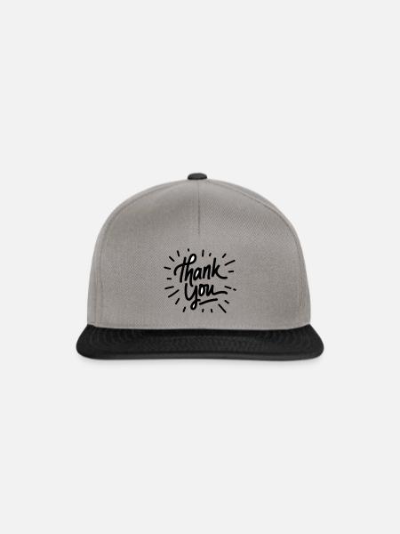 Thank you - Snapback Cap - graphite/black
