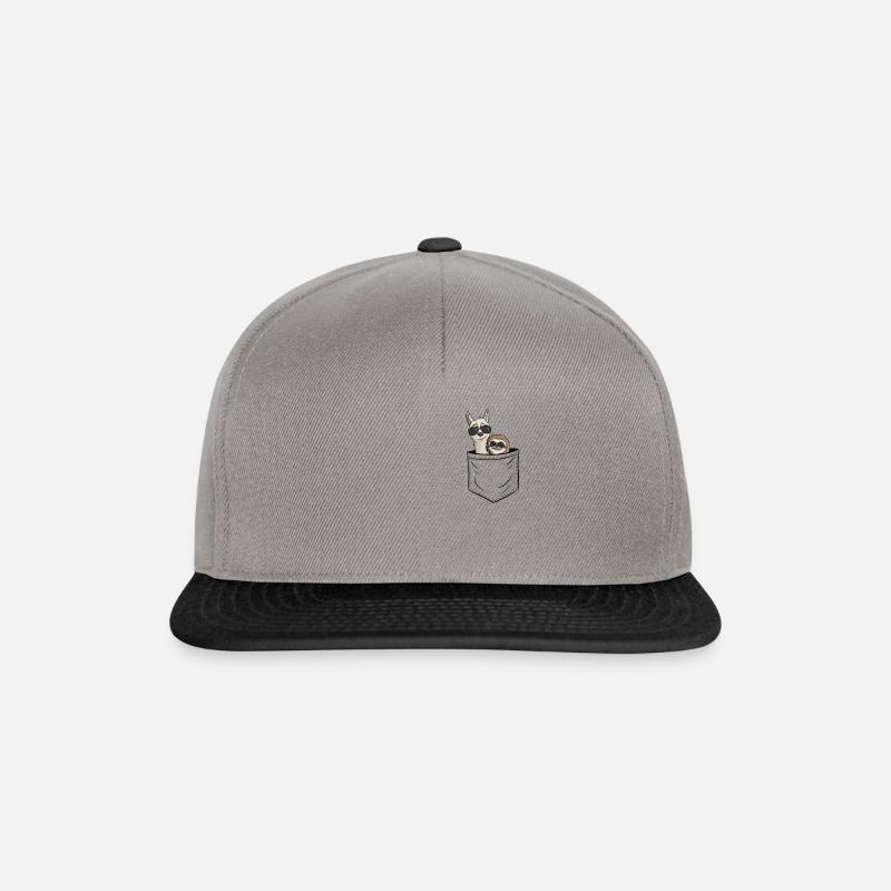 Sunglasses sloth & llama in bag gift - Snapback Cap - graphite/black