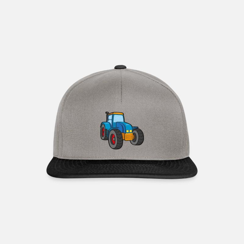 Blauer Traktor - Snapback Cap - Graphit/Schwarz